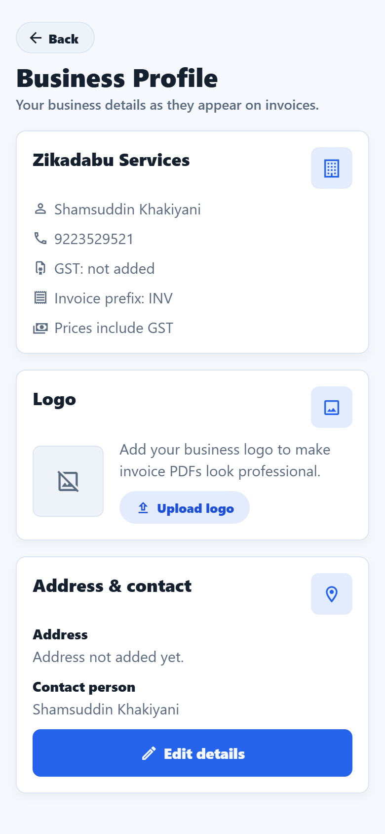 Business profile